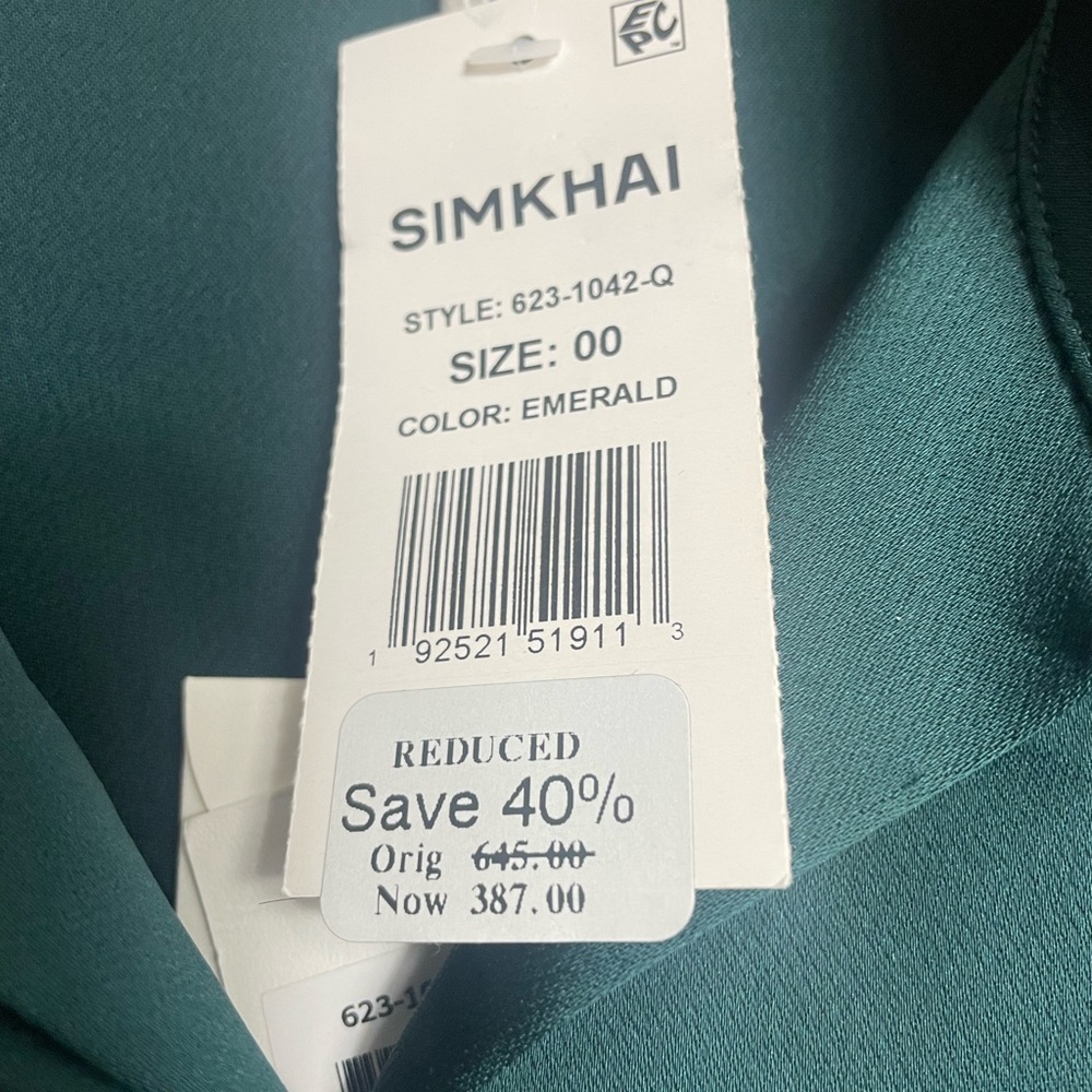 New Simkhai Satin Samba Dress Size 00 - Picture 6 of 9